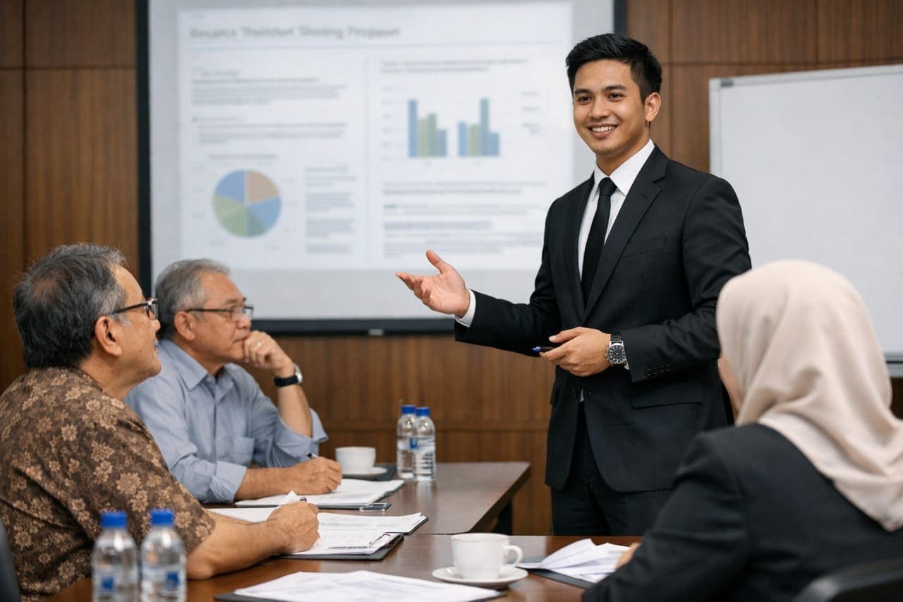 Mahasiswa S2 menyusun metode penelitian tesis
